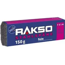 RAKSO Stahlwolle 030103, Späne, fein, zum Reinigen und Schleifen, 150g