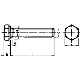E-NORMpro Sechskantschraube DIN 933 Edelstahl A2 M12 x 80 25 Stück