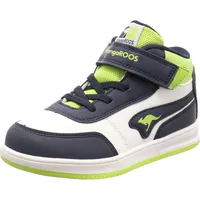 KangaROOS Jungen Unisex Kinder K-CPI Tive Mid EV Sneaker, dk Navy/Lime, 23 EU