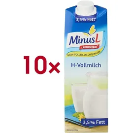 MinusL MinusL® H-Vollmilch laktosefreie Milch 3,5 % 10x 1,0 l