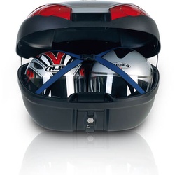 HEPCO & BECKER Journey Topcase 52, silberne Blende, schwarz-silber
