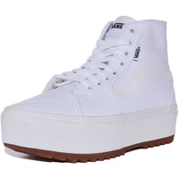 VANS Filmore Hi Tapered Platform ST Sneaker, Canvas White, 40.5 EU