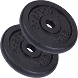 ScSPORTS ScSPORTS® Hantelscheiben Set 10 kg 30/31mm Gusseisen Gewichtsscheiben Gewichte