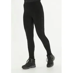 Lauftights WHISTLER "Watts", Damen, Gr. 44, EURO-Größen, schwarz, 66% Polyester, 31% Wolle, 3% Elasthan, unifarben, sportlich, Hosen, mit praktischem Dehnbund