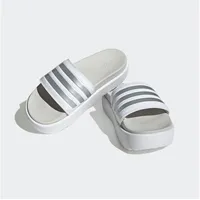 adidas Platform adilette Cloud White / Zero Metalic / Grey One 43    