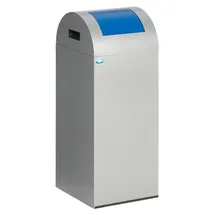 Proregal Wertstoffsammler 60 l Silber-Blau