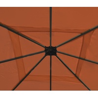 MCW Ersatzbezug für Dach Pergola Pavillon Calpe 4x4m ~ terracotta-braun