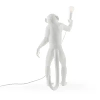 Seletti Monkey Lamp LED-Dekoleuchte stehend weiß