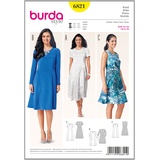 Burda Schnittmuster Kleid, Papier, weiß, 34-46