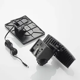 PRIOS Kalvito LED-Solar-Wandstrahler Sensor, 2-fl. - schwarz,