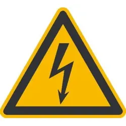 SafetyMarking Warnschild Aluminium SL 100 mm Warnung vor gefährlicher elektrischer Spannung
