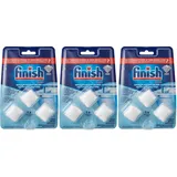 Finish Maschinenpfleger Tabs – Spülmaschinentabs gegen Schmutz und Fett im Inneren der Spülmaschine – 1 x 3 Geschirrspülreiniger Tabs (Packung mit 3)