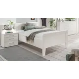 Seniorenbett Calimera 90x210 cm Weiß klassischer Stil, höhenverstellbar