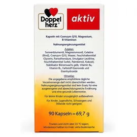 Doppelherz Coenzym Q10 Extra + Magnesium Kapseln 90 St.
