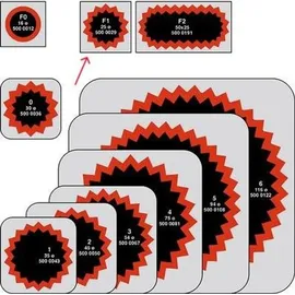 Tip Top Schlauchflicken F1 rund 25 mm orange/schwarz