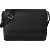Lacoste Chantaco Aktentaschen Messenger Leder 35 cm schwarz