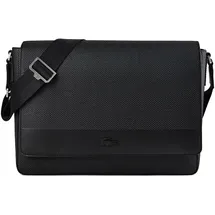 Lacoste Chantaco Aktentaschen Messenger Leder 35 cm schwarz
