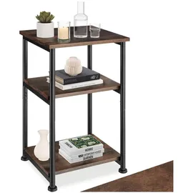 Tectake Beistelltisch Braun Holz 34 x 30 x 59 cm
