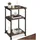 Tectake Beistelltisch Braun Holz 34 x 30 x 59 cm