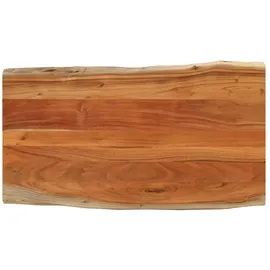 vidaXL Tischplatte 100x60x3,8cm Rechteckig Massivholz Akazie Baumkante