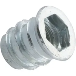 Einschraubmuffe Industrie - Stahl verzinkt-blau - M 8x 15 mm