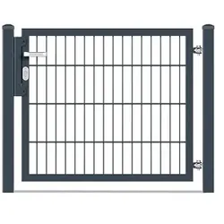 MR-Shop Flügeltor Standard Anthrazitgrau für Vorgarten, Drahtgitter, 1.000 mm