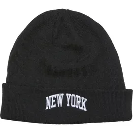 Mister Tee New York Beanie Schwarz