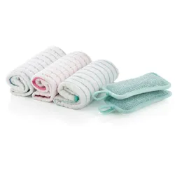 Muxel Putz- und Küchentücher mit Viskose aus Bambus - 3x Bambusviskose Geschirrtücher - Extra saugfähige Putztücher - Weiche Bambusviskose Lappen und 2