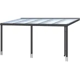 SKANHOLZ Terrassenüberdachung Garda 541 x 357 cm Aluminium Anthrazit