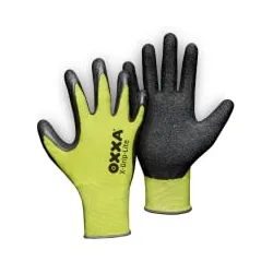 OXXA® Premium X-Grip-Lite 51-025 Arbeitshandschuhe, schwarz/gelb 15102508 , 1 Karton = 144 Paar, Größe 8