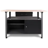 Ondis24 Werkbank Metall 120 cm Grau