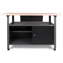 Ondis24 Werkbank Metall 120 cm Grau