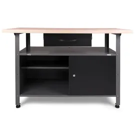 Ondis24 Werkbank Metall 120 cm Grau