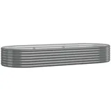 vidaXL Hochbeet 249 x 100 x 36 cm Grau