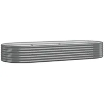 vidaXL Hochbeet 249 x 100 x 36 cm Grau