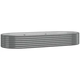 vidaXL Hochbeet 249 x 100 x 36 cm Grau