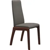 Polsterstuhl STRESSLESS "Laurel", braun (mole dinamica, walnuss), B:57cm H:92cm T:59cm, Microfaser DINAMICA (88% Polyester, 12% Polyurethan), Stühle, Low Back, Größe L, mit abgerundeten Beinen in Walnuss