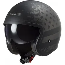 LS2 Spitfire II Schwarz Matt/Grau XL