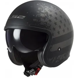 LS2 Spitfire II Schwarz Matt/Grau XL
