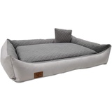 Odolplusz XXL - Hundebett - Hundekissen - Hundesofa mit Wendekissen - waschbar - (Grau)