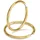 Boccia Titanium Creolen 05070-02 Titan goldplattiert 38 mm