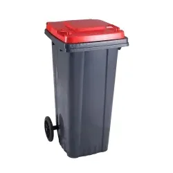 RMV Abfallbehälter, 120 Liter DUS120RL , Farbe: rot