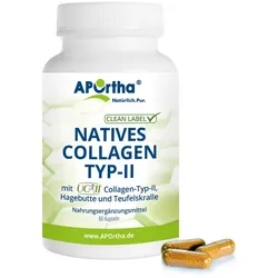 APOrtha® Natives UC-II® Collagen TYP-II + Hagebutte und Teufelskralle - Kapseln 60 St