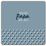 Grafik-Werkstatt Grafik Werkstatt lustiger Untersetzer aus Kork | Bester Papa der Welt, Bunt