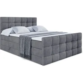 altdecor Boxspringbett BRUGO-Z KING - 160 x 200 - H3/H4 - Ecru