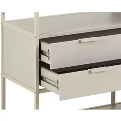 Ebuy24 Seaford Regal 2 Schubladen 3 Regale grau.