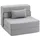Homcom Schlafsessel 3 Polyester 80 x 15 x 210 cm Hellgrau mit Kissen