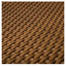 Haga - Balkonblende 0,9m Br. (Meterware) Sichtschutz aus PE-Rattan cognac