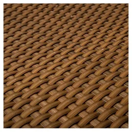 Haga - Balkonblende 0,9m Br. (Meterware) Sichtschutz aus PE-Rattan cognac