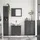 SoBuy Waschbeckenunterschrank mit 2 Türen Dunkelgrau 60x35x58cm Modern